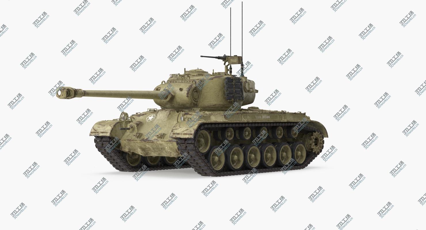 images/goods_img/2021040231/3D model M26 Pershing Medium Tank with Dirt/3.jpg
